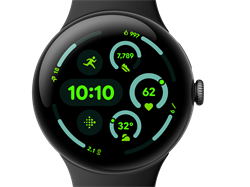 Google Pixel Watch 3 45mm Blutooth/Wi-Fi Matte Black/Obsidian Band sPzabO2Hg3BM1FFl3Wwq73 - фото 7868